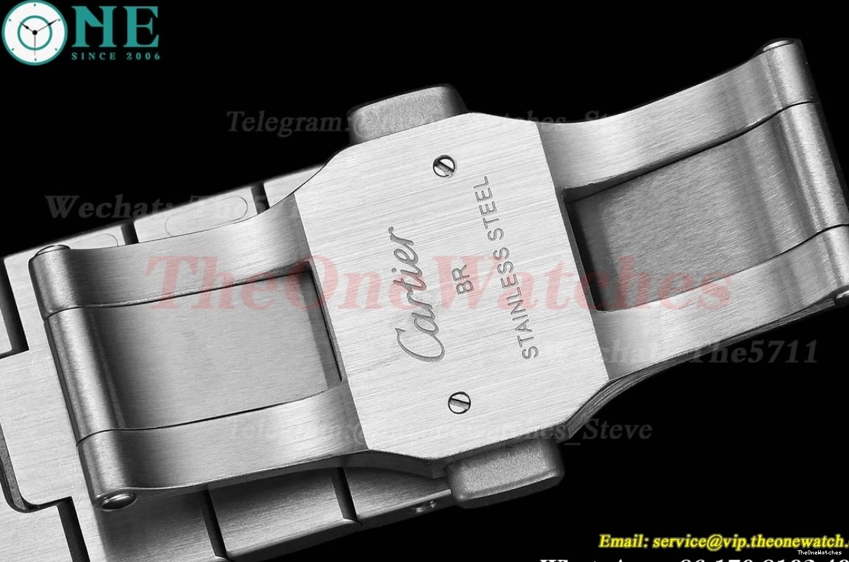 SS Green XL Cartier SS Santos MY9019 BVF De 40mm Dial 1211